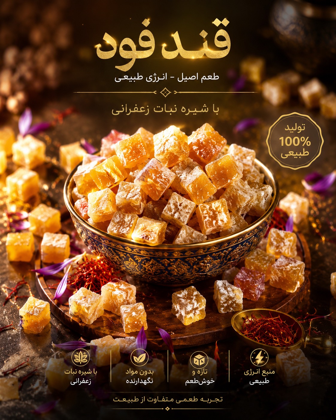 قند فود زعفرانی - Safron Ghand Food