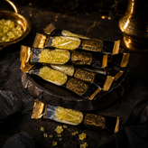 نبات چوبی زرد کاور دار | شیرینی سنتی ایرانی برای چای و دمنوش