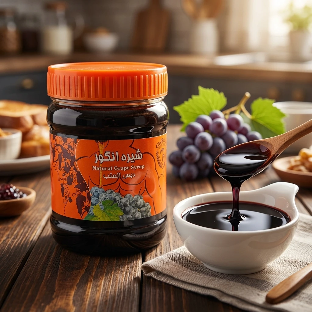 شیره انگور طبیعی اقتصادیشیرین‌کننده طبیعی صبحانه و پخت