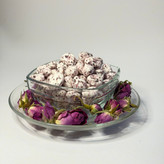 خرید شکر پنیر گل محمدی تازه و نرم | شکرپنیر گلبرگدار فله عطاری
