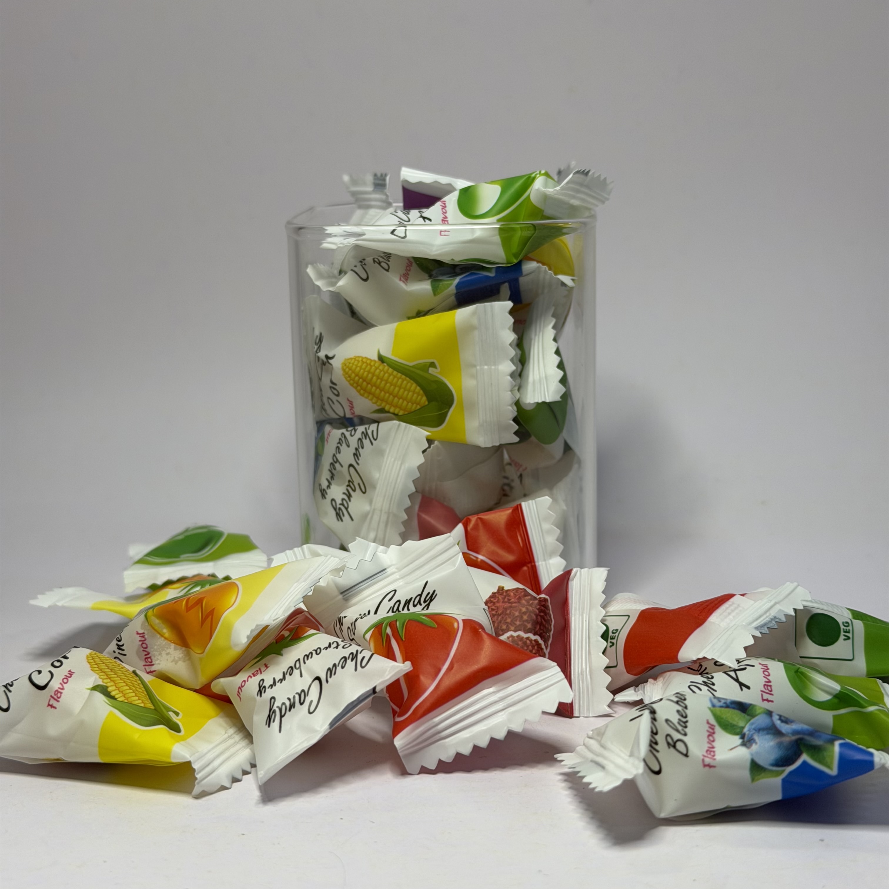 تافی میوه‌ای تایلندی VC Candy | تافی نرم با طعم‌های متنو